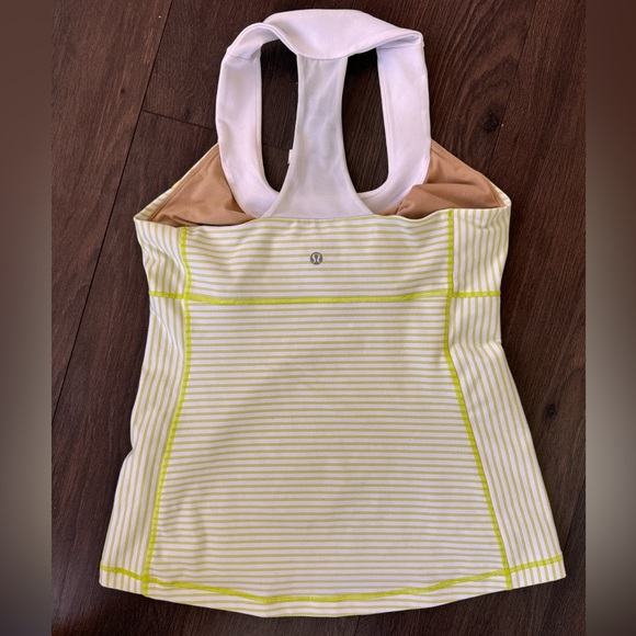 Lululemon striped halter racerback support tank - Picture 2 of 7